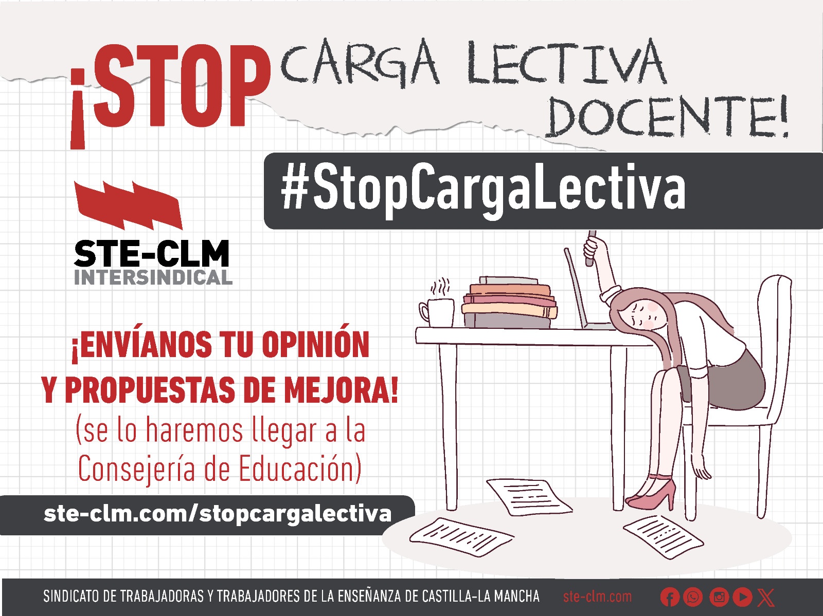 #STOPCARGALECTIVA: Acciones y Movilizaciones ¡El 1-F voy con STE!