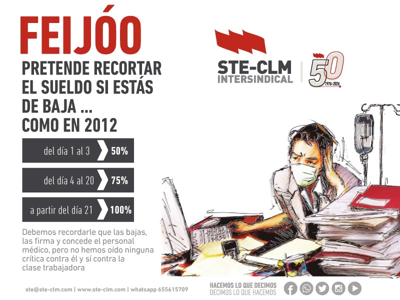 COMO EN 2012… Feijóo pretende recortar el sueldo por estar de baja